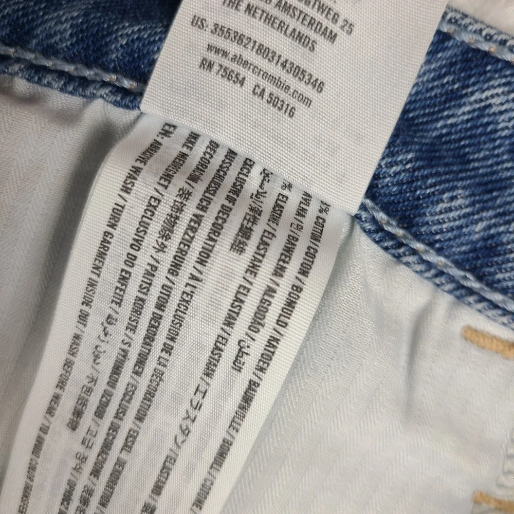 Hollister Jeans Womens 15S 15 Short 32x25 Ultra High Rise Mom‎ Vintage Stretch